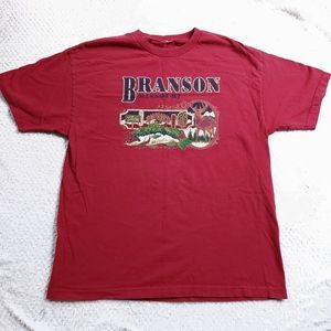Vintage Branson Missouri Fish Deer Country Music Tshirt